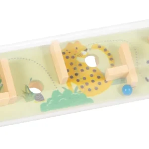 Labyrinthe à Billes en Tube Bois — Jeu d'Adresse Safari Small Foot