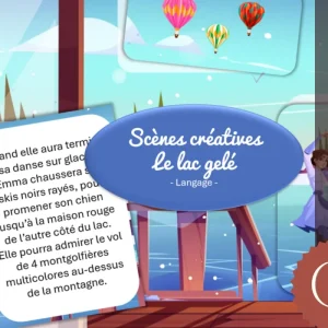 Scène créative d'hiver : Le lac gelé