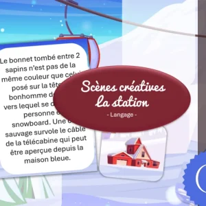 Scène créative d'hiver : La station