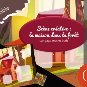 Scène créative - la maison dans la forêt