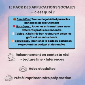 Le Pack des Applications Sociales