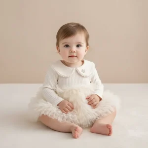 Barboteuse bébé - Beige délicate -48h