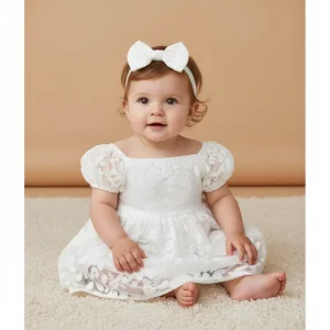 Barboteuse bébé blanche Leva