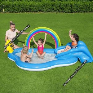 Piscine gonflable, Aire de jeux avec pataugeoire 257 x 145 x 91 cm – Bestway