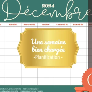 Une semaine bien chargée