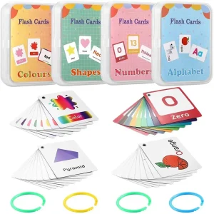 Cartes Éducatives en Anglais pour Enfants - Set de Cartes d'Apprentissage Cognitif