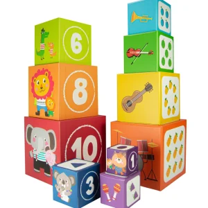 Cubes Empilables en Carton - Jeu Éducatif et Ludique pour Enfants