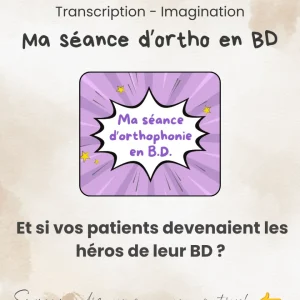 Ma séance d'orthophonie en BD