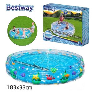 Piscine gonflable ronde 3 boudins 183 x 33 cm – Bestway