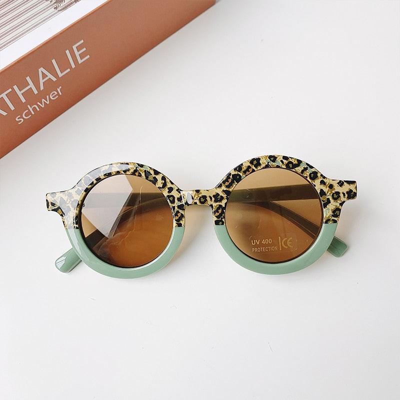 Lunettes de soleil rondes bicolore – Image 4