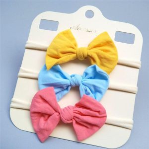 Bandeau fille couleur d'été (lot de 3)