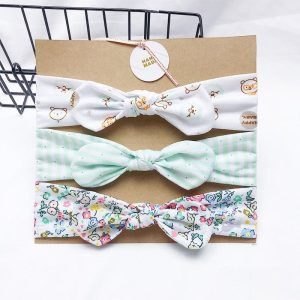 Bandeau fille 3 motifs (lot de 3)