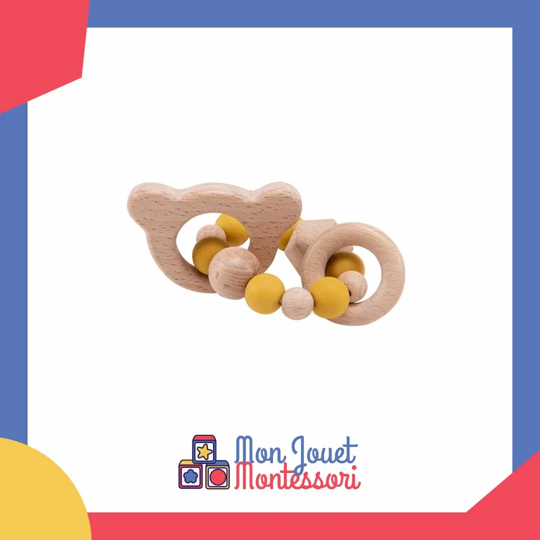 Hochet en Bois Ourson – Image 2