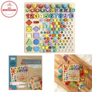 Jeu Mathématiques Montessori 13 en 1 — Coffret Évolutif de 3 à 10 ans