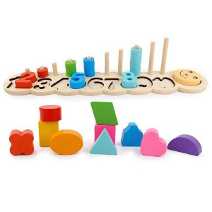 Jeu éducatif tableau logarithmique en bois