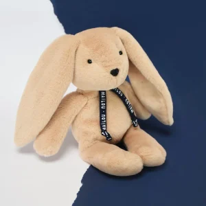 Peluche lapin beige bébé – Dorlotin artisanale Maïlou France