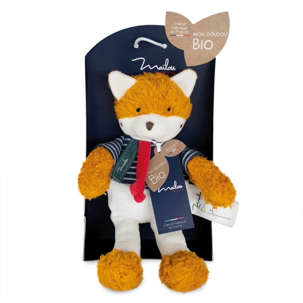 Peluche renard bio France – Pantin 25cm – Image 5