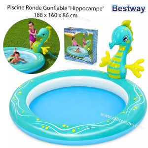 Piscine Ronde Gonflable “Hippocampe” 188 x 160 x 86 cm – Bestway