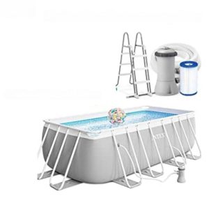 Piscine Hors sol Prism frame rectangulaire- 400 x 200 x 122 cm – Intex
