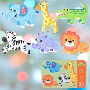Jouet pour bébé en bois - Puzzle Sauvage