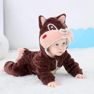 Combinaison pyjama écureuil bébé