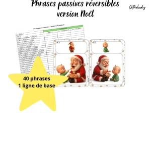 Phrases passives réversibles - version Noël