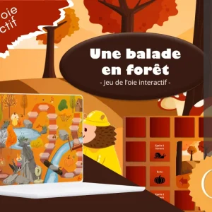 Une balade en forêt - jeu de l'oie interactif - tous domaines