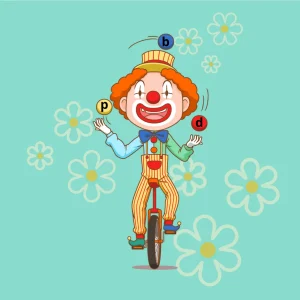 Le clown des confusions p-b-d