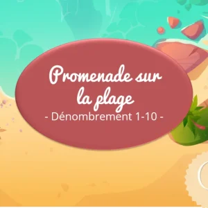 Promenade comptée sur la plage