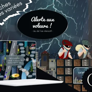 Alerte aux voleurs ! Jeu de l'oie interactif