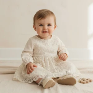 Barboteuse bébé pour cérémonie Bea