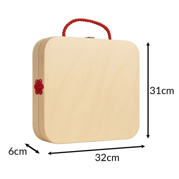 Boîte à outils enfant en bois – Mallette de bricolage éducative – Image 6