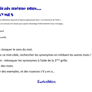 Et je dirais même plus...