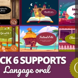 PACK 6 supports Langage oral