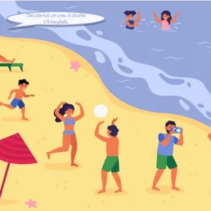 Que disent-ils? à la plage