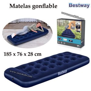 Matelas Gonflable en Tissu avec Pompe Intégrée – Bestway