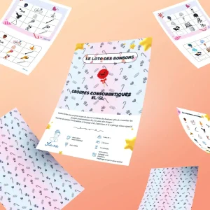 Le loto des bonbons - Groupes consonantiques KL/GL (PDF)