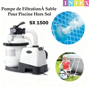 Pompe de Filtration à Sable SX 1500 Pour Piscine Hors Sol – Intex