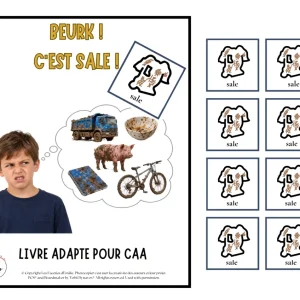 Livre Adapté en CAA, Adjectif "Sale"