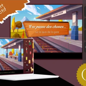 Il se passe des choses sur le quai de la gare