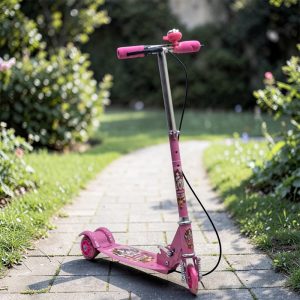 trottinette enfant pliable avec frein et amortisseur