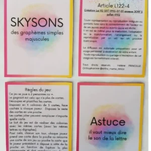 LE SKYSONS DES GRAPHEMES VERSION MAJUSCULES