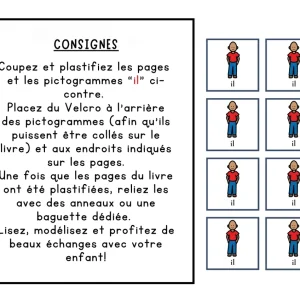 Livre Adapté CAA, Les pronoms "il" et "elle"