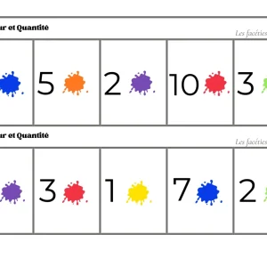 Atelier de tri : couleur, taille et quantité
